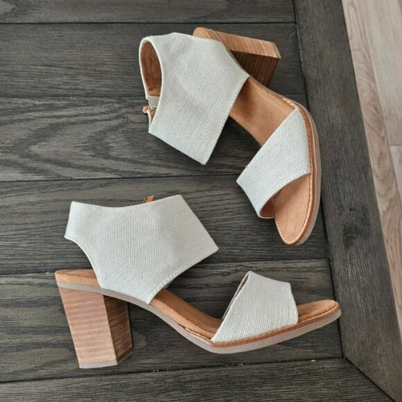 Tom's Majorca Cutout Heeled Sandal - Picture 2 of 2